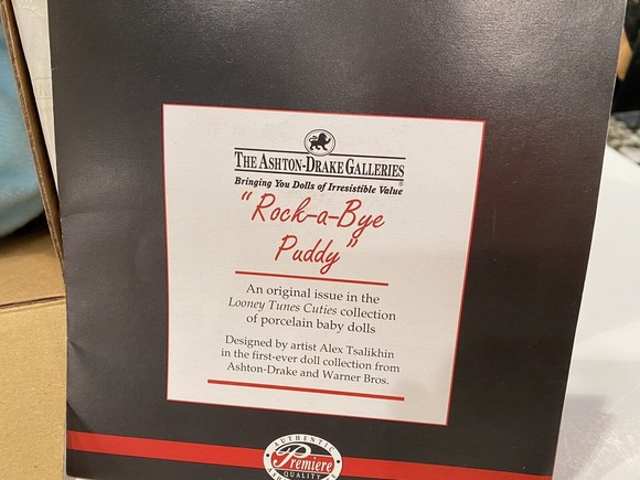 Ashton-Drake Rock-A-Bye Puddy Doll COA number 1272FB New Condition‎ - Picture 5 of 12